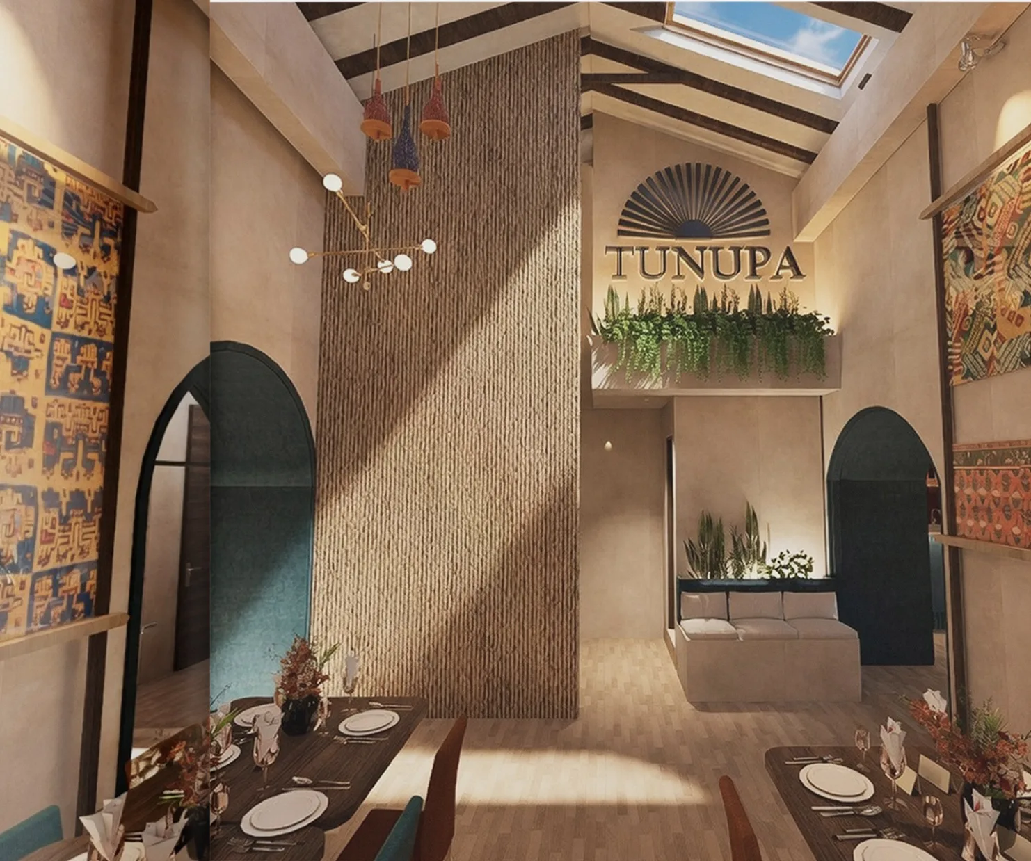 Tunupa Cusco, render interior